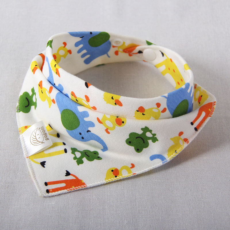 Baby Bibs Cotton Triangle Double Layers Cotton